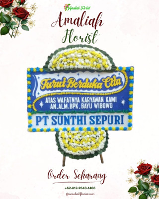 Papan Bunga Duka di Karang Serang
